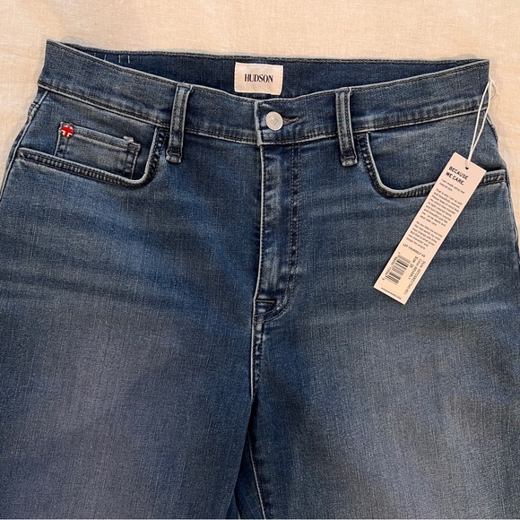 NWT: Hudson “Noa” wide leg, high rise, stretch jeans, women’s size 28 - Picture 5 of 7